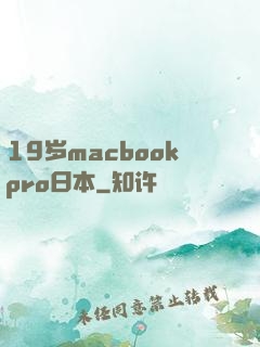19岁macbookpro日本