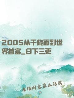 2005从干脆面到世界首富