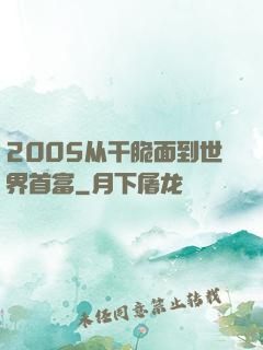 2005从干脆面到世界首富