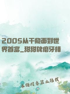 2005从干脆面到世界首富