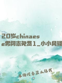 20岁chinaese男同志免费1