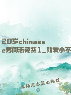 20岁chinaese男同志免费1