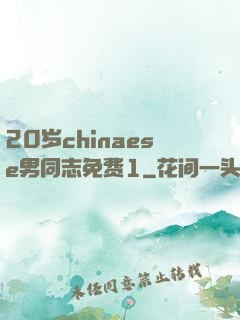 20岁chinaese男同志免费1