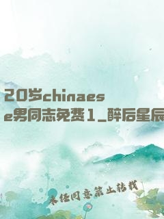 20岁chinaese男同志免费1