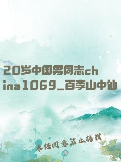 20岁中国男同志china1069