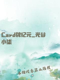 Card牌纪元