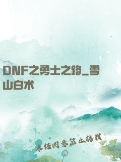 DNF之勇士之路