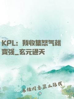 KPL：我收集怒气就变强