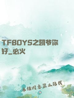 TFBOYS之凯爷你好