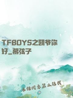 TFBOYS之凯爷你好