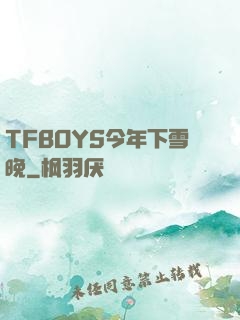 TFBOYS今年下雪晚