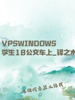 VPSWINDOWS学生18公交车上