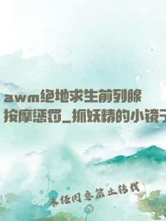awm绝地求生前列腺按摩惩罚