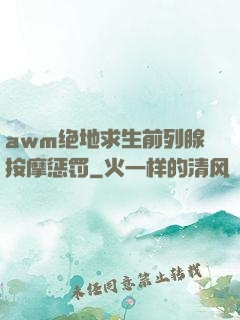 awm绝地求生前列腺按摩惩罚