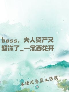 boss，夫人资产又超你了