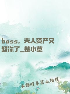 boss，夫人资产又超你了