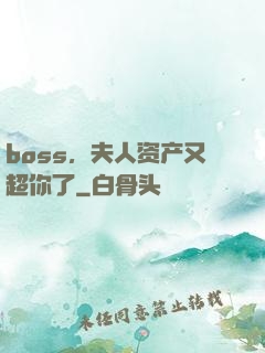 boss，夫人资产又超你了