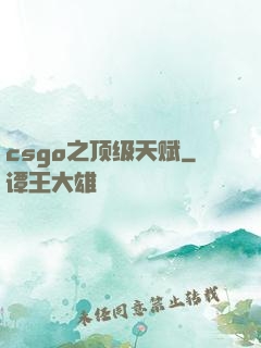 csgo之顶级天赋
