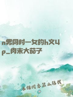 n男同时一女的h文4p