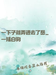 一下子就弄进去了岳