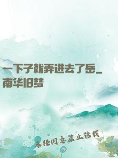 一下子就弄进去了岳