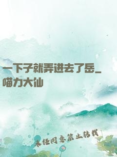 一下子就弄进去了岳