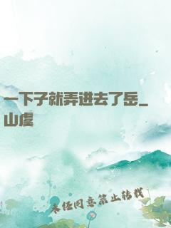 一下子就弄进去了岳