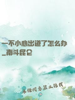 一不小心出道了怎么办