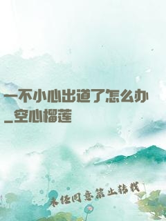 一不小心出道了怎么办