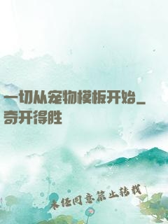 一切从宠物模板开始