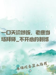 一口天价炒饭，老唐当场拜师