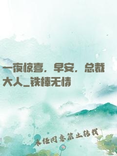 一夜惊喜，早安，总裁大人