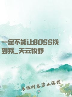 一定不能让BOSS找到我