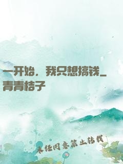 一开始，我只想搞钱