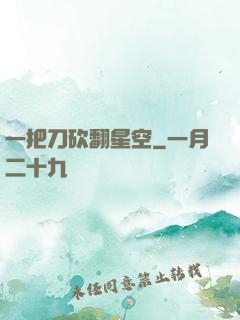 一把刀砍翻星空