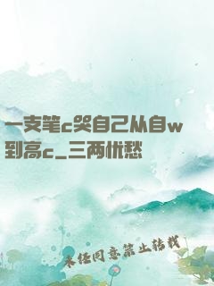 一支笔c哭自己从自w到高c