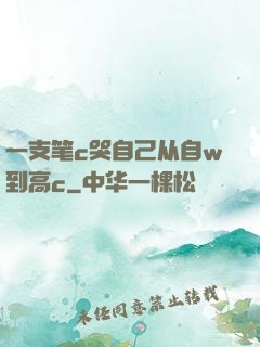 一支笔c哭自己从自w到高c