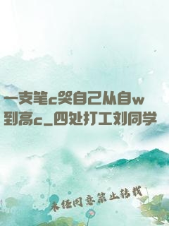 一支笔c哭自己从自w到高c