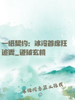 一纸契约：冰冷首席狂追妻