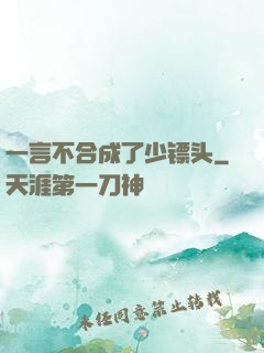 一言不合成了少镖头