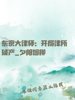 东京大律师：开局律所破产