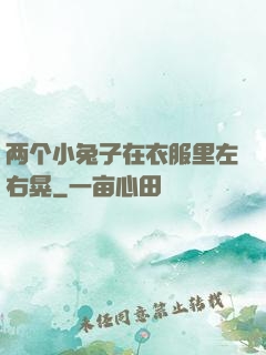 两个小兔子在衣服里左右晃