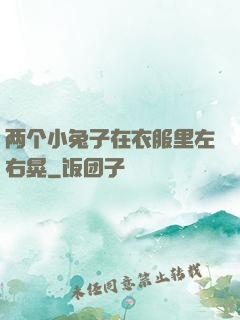 两个小兔子在衣服里左右晃