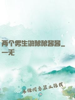 两个男生做酿酿酱酱