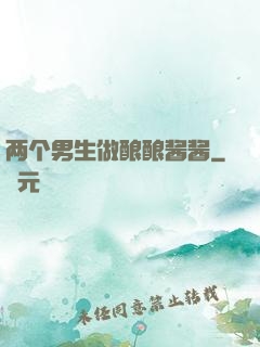 两个男生做酿酿酱酱