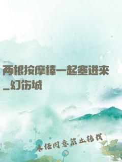 两根按摩棒一起塞进来