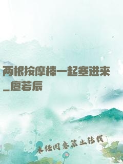 两根按摩棒一起塞进来