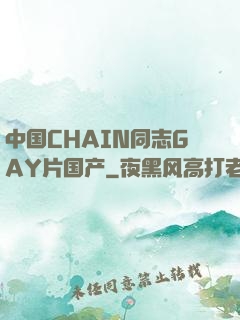中国CHAIN同志GAY片国产