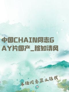 中国CHAIN同志GAY片国产