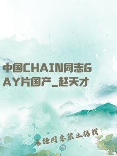 中国CHAIN同志GAY片国产